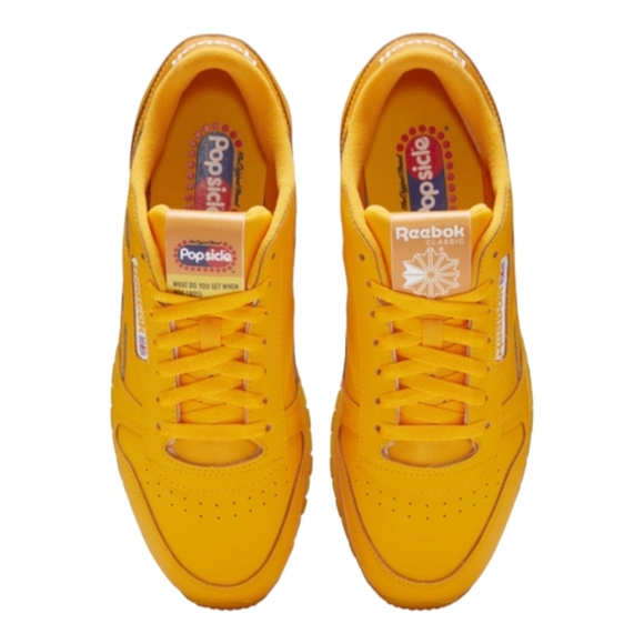 Reebok Classic Leather Sz 9 Sneakers Popsicle Edition Men's Spark Orange… - Picture 1 of 11